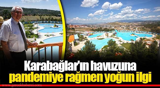 Karabağlar'ın havuzuna pandemiye rağmen yoğun ilgi