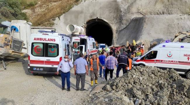 Kop tünelinde patlama! Çok sayıda yaralı var