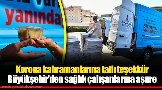 Korona kahramanlarına tatlı teşekkür 