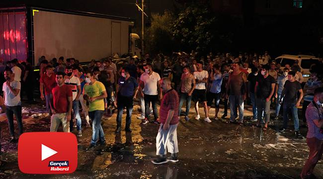 Korona virüs tedbirlerini hiçe sayıp yangını izlediler