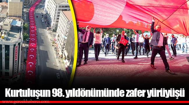 Kurtuluşun 98. yıldönümünde zafer yürüyüşü