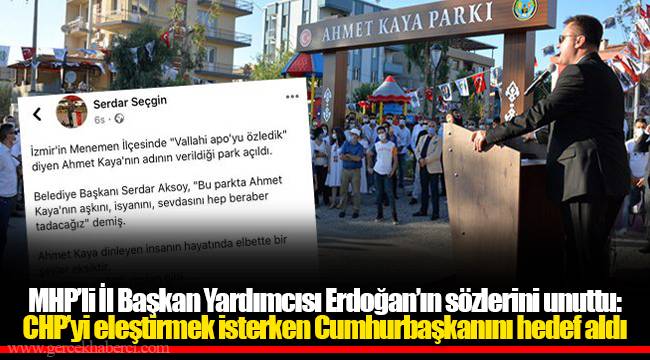 MHP'li İl Başkan Yardımcısı Erdoğan'ın sözlerini unuttu: CHP'yi eleştirmek isterken Cumhurbaşkanını hedef aldı