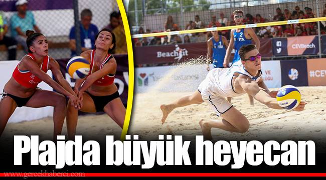 Plajda büyük heyecan