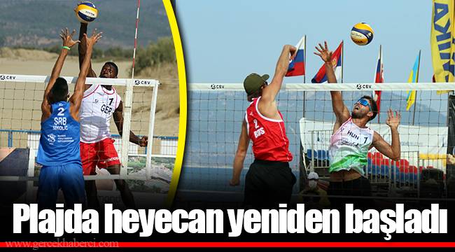 Plajda heyecan yeniden başladı