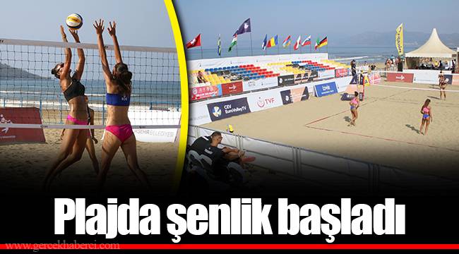 Plajda şenlik başladı
