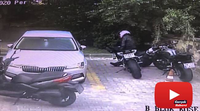 Vatandaşları canından bezdiren motosiklet hırsızları kamerada