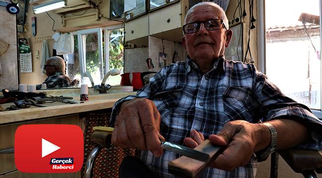 66 yıldır ekmeğini makas ve usturadan çıkarıyor