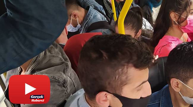 Arnavutköy'de minibüste şoke eden görüntü