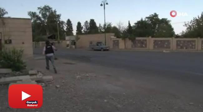 Azerbaycan'da çekim yapan gazetecilerin yakınına Ermenistan'ın attığı hava mermisi düştü