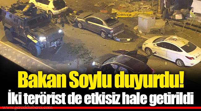 Bakan Soylu duyurdu!  İki terörist de etkisiz hale getirildi