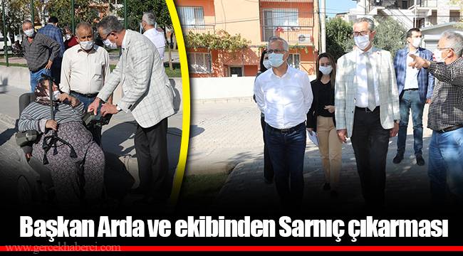 Başkan Arda ve ekibinden Sarnıç çıkarması
