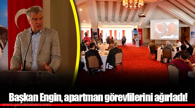 Başkan Engin, apartman görevlilerini ağırladı!