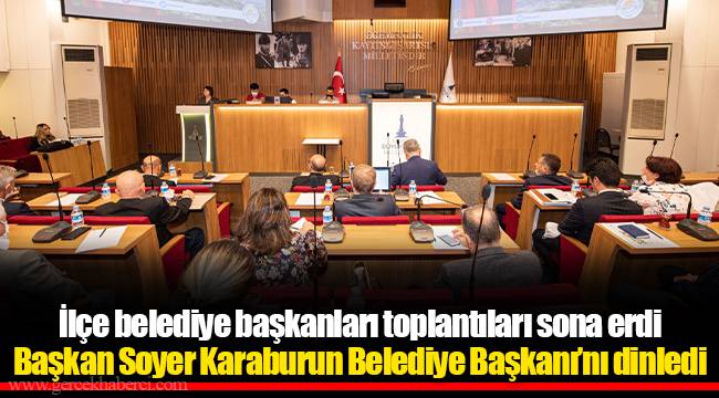 Başkan Soyer Karaburun Belediye Başkanı’nı dinledi