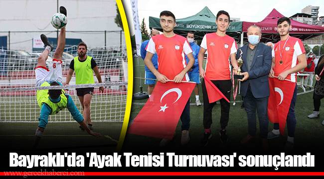 Bayraklı'da 'Ayak Tenisi Turnuvası' sonuçlandı