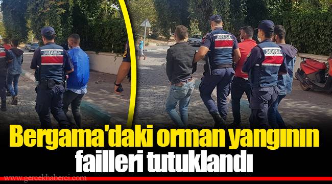 Bergama'daki orman yangının failleri tutuklandı