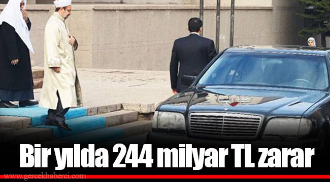 Bir yılda 244 milyar TL zarar