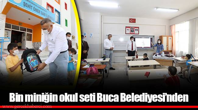 Bucalı miniklerin okul seti Başkan Amca’dan