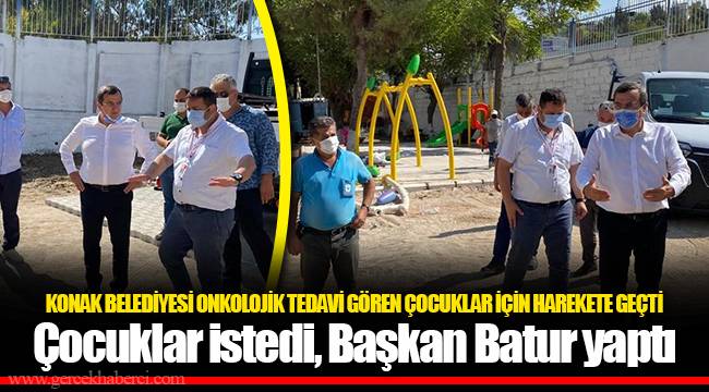Çocuklar istedi, Başkan Batur yaptı