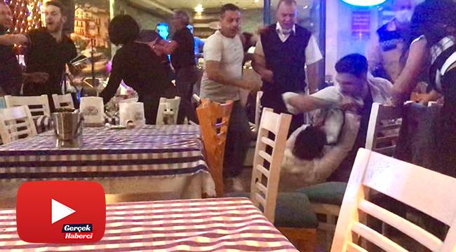 Eğlence mekanındaki kavgada ne maske ne mesafe...O anlar kamerada