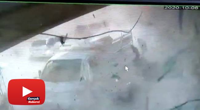 El Bab’ta patlama anı kamerada
