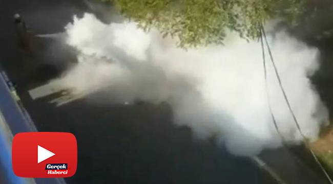 Elektrik kabloları bomba gibi patladı