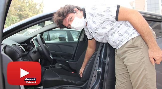 Eşi için aldığı sıfır otomobilde hayatının şokunu yaşadı