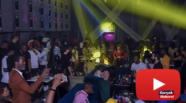 Gece kulübünde skandal görüntüler