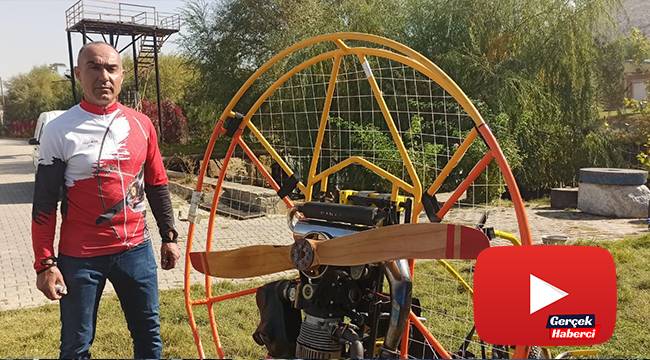Hainler, 30 bin euroluk paramotorla uzun süren eğitimden sonra uçmuş