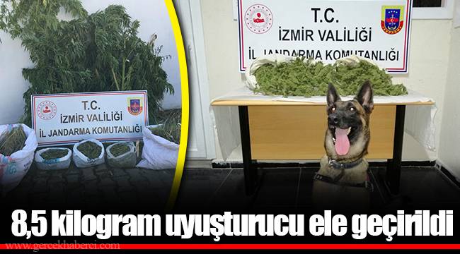 İzmir'de 8,5 kilogram uyuşturucu ele geçirildi