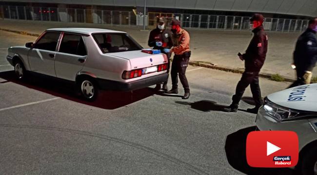 Karantinadan kaçtı, drift yaparken yakalandı
