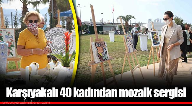 Karşıyakalı 40 kadından mozaik sergisi