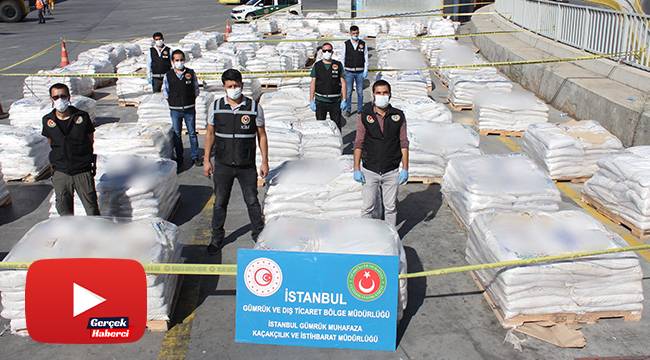 Kolombiya'dan Türkiye'ye gelen gübre çuvallarına gizlenmiş 228 kilo kokain ele geçirildi