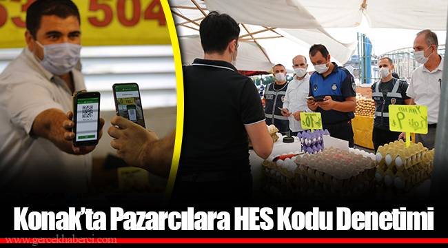 Konak’ta Pazarcılara HES Kodu Denetimi