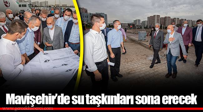 Mavişehir’de su taşkınları sona erecek