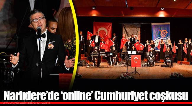 Narlıdere’de ‘online’ Cumhuriyet coşkusu