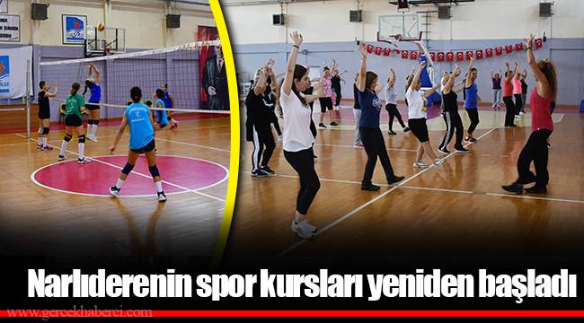 Narlıderenin spor kursları yeniden başladı