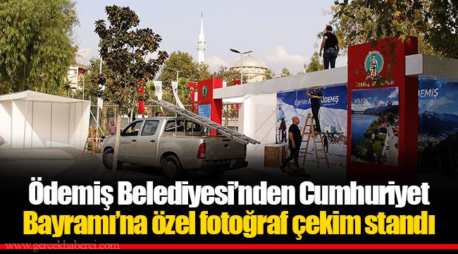 Ödemiş Belediyesi’nden Cumhuriyet Bayramı’na özel fotoğraf çekim standı 
