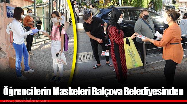 Öğrencilerin Maskeleri Balçova Belediyesinden