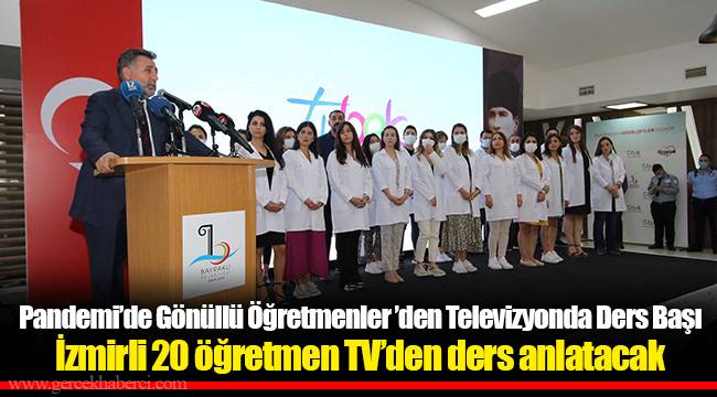 Pandemi’de Gönüllü Öğretmenler ’den Televizyonda Ders Başı