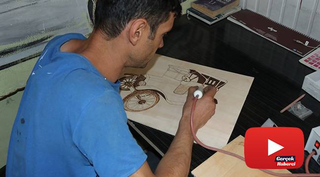 Ressam olamayan kaportacı hayalini sanayide yaşatıyor