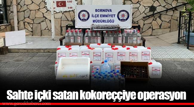 Sahte içki satan kokoreççiye operasyon
