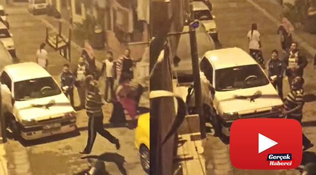 Sandalyeli ve kovalı “çocuğumu dövdün” kavgası