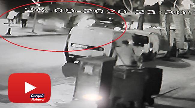 Sık sık kazaların yaşandığı caddedeki araçlar böyle birbirine girdi