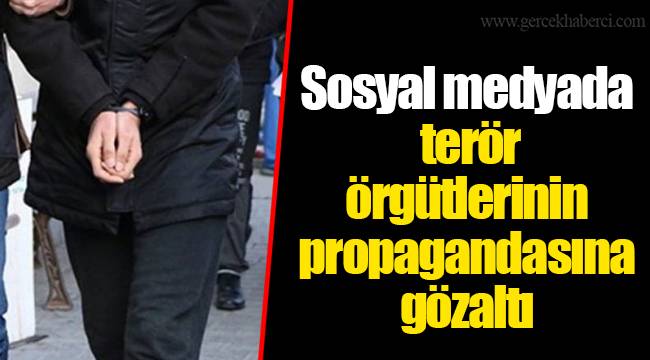 Sosyal medyada terör örgütlerinin propagandasına gözaltı