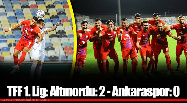 TFF 1. Lig: Altınordu: 2 - Ankaraspor: 0