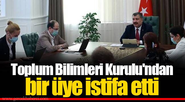 Toplum Bilimleri Kurulu'ndan bir üye istifa etti