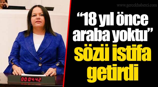 "18 yıl önce araba yoktu" sözü istifa getirdi