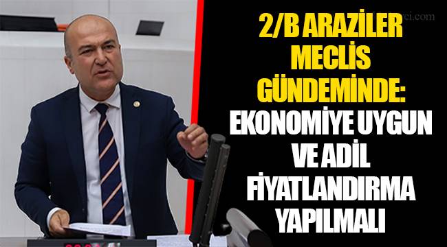 2/B ARAZİLER MECLİS GÜNDEMİNDE:  EKONOMİYE UYGUN VE ADİL FİYATLANDIRMA YAPILMALI