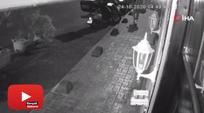 20 saniyede gerçekleşen motosiklet hırsızlığı kamerada
