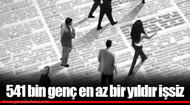 541 bin genç en az bir yıldır işsiz